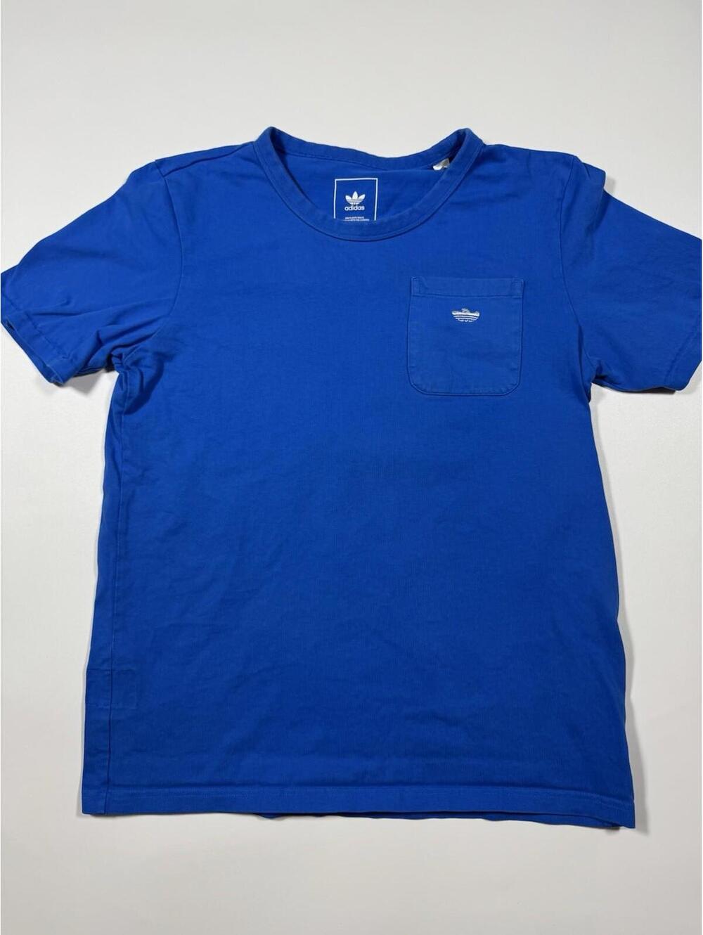 Adidas Originals Skateboarding Pocket T-Shirt Blue Men’s Medium Cotton